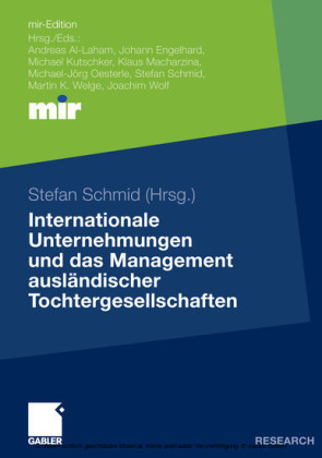 Internationale Unternehmungen und das Management ausländischer Tochtergesellschaften