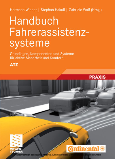 Handbuch Fahrerassistenzsysteme main product photo