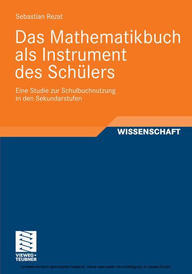 Das Mathematikbuch als Instrument des Schülers main product photo