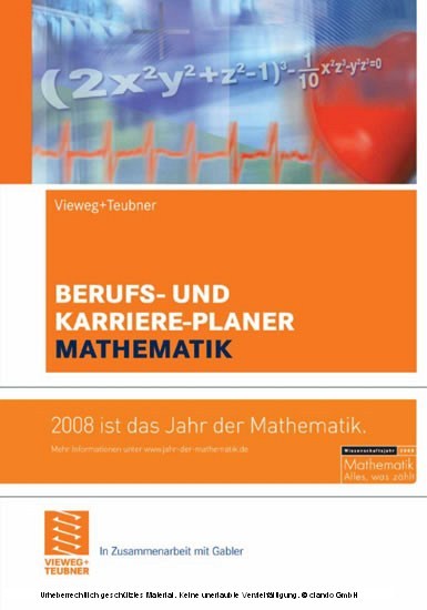 Berufs- und Karriere-Planer Mathematik main product photo