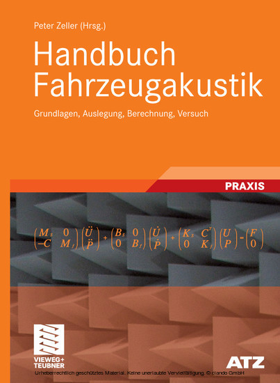 Handbuch Fahrzeugakustik main product photo