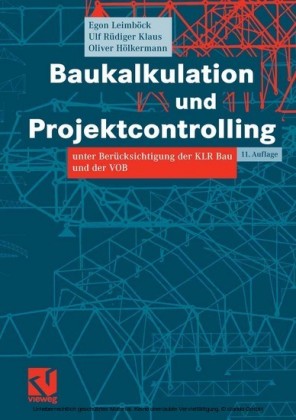 Baukalkulation und Projektcontrolling