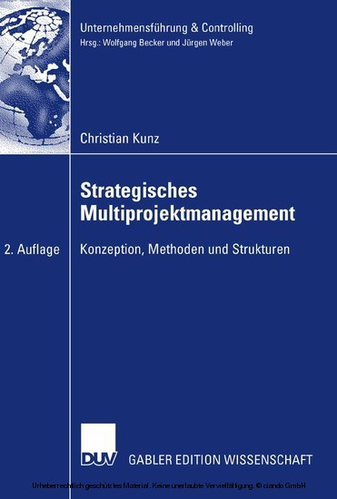 Strategisches Multiprojektmanagement main product photo