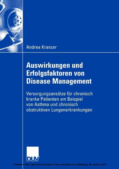Auswirkungen und Erfolgsfaktoren von Disease Management main product photo