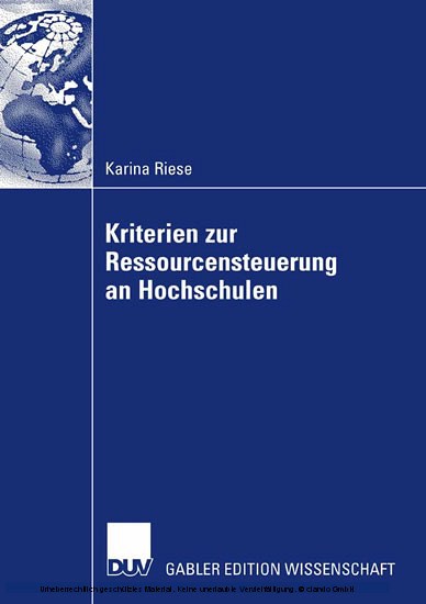 Kriterien zur Ressourcensteuerung an Hochschulen main product photo