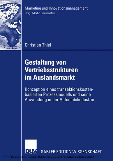Gestaltung von Vertriebsstrukturen im Auslandsmarkt main product photo