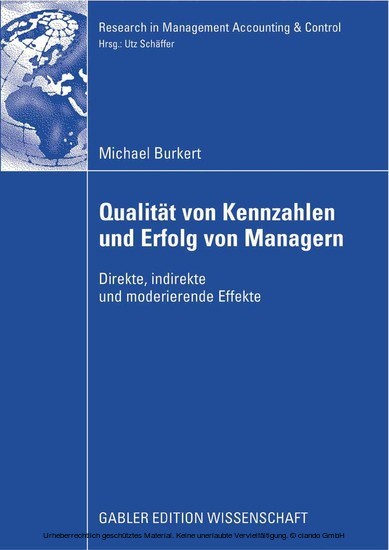 Qualität von Kennzahlen und Erfolg von Managern main product photo