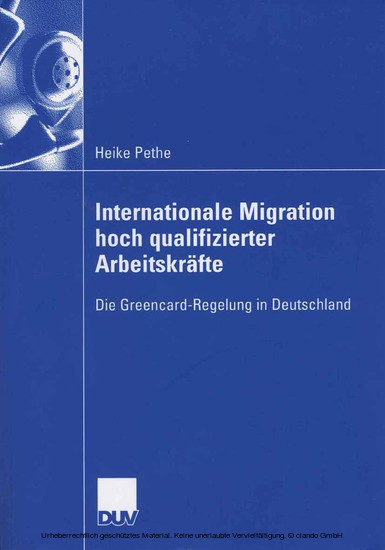 Internationale Migration hoch qualifizierter Arbeitskräfte main product photo