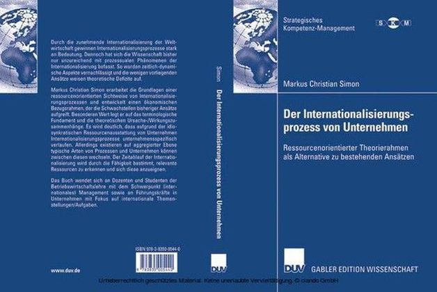Der Internationalisierungsprozess von Unternehmen main product photo