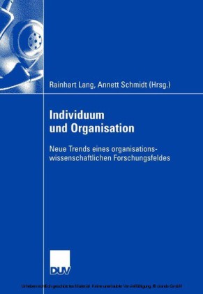 Individuum und Organisation