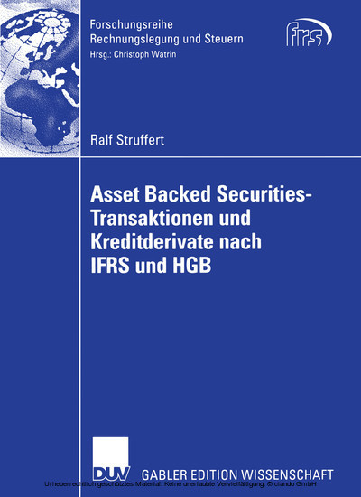 Asset Backed Securities-Transaktionen und Kreditderivate nach IFRS und HGB main product photo