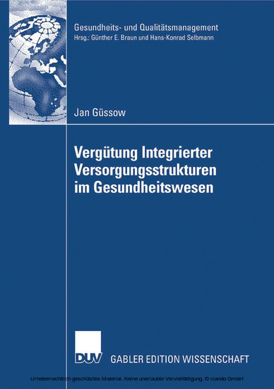 Vergütung Integrierter Versorgungsstrukturen im Gesundheitswesen main product photo