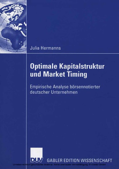 Optimale Kapitalstruktur und Market Timing main product photo