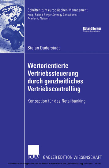 Wertorientierte Vertriebssteuerung durch ganzheitliches Vertriebscontrolling main product photo