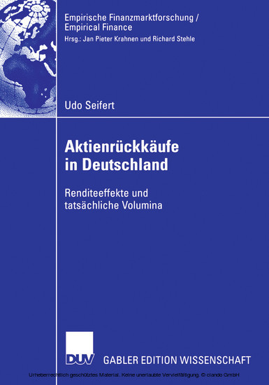 Aktienrückkäufe in Deutschland main product photo