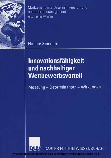 Innovationsfähigkeit und nachhaltiger Wettbewerbsvorteil main product photo