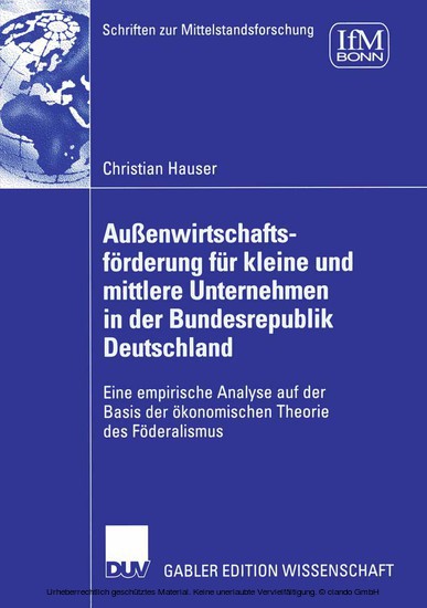 Außenwirtschaftsförderung für kleine und mittlere Unternehmen in der Bundesrepublik Deutschland main product photo