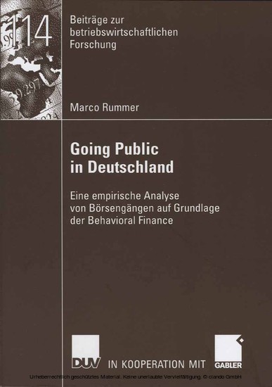 Going Public in Deutschland main product photo