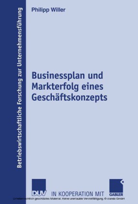 Businessplan und Markterfolg eines Geschäftskonzepts