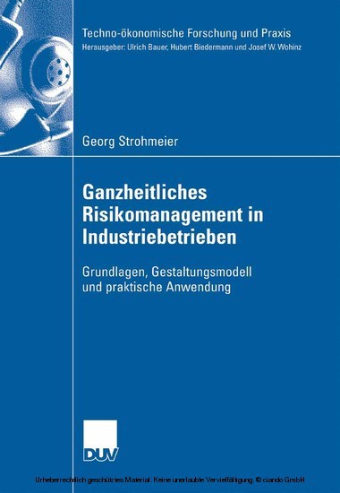 Ganzheitliches Risikomanagement in Industriebetrieben main product photo