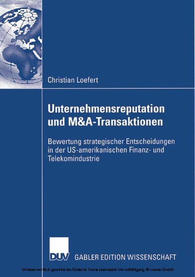 Unternehmensreputation und M&A-Transaktionen main product photo