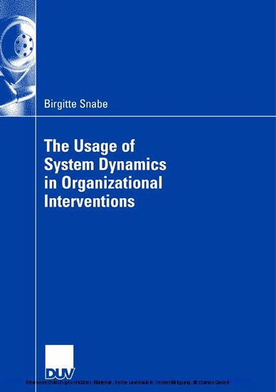 The Usage of System Dynamics in Organizational Interventions main product photo