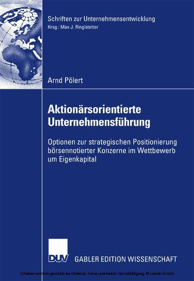Aktionärsorientierte Unternehmensführung main product photo