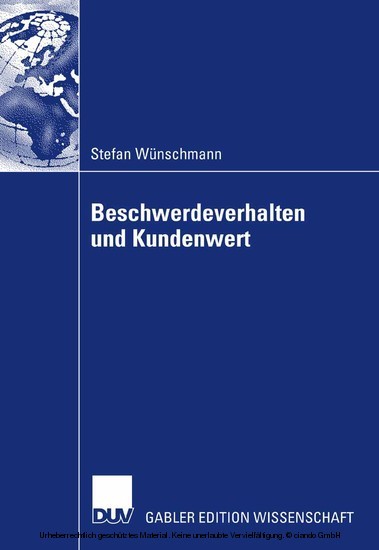 Beschwerdeverhalten und Kundenwert main product photo