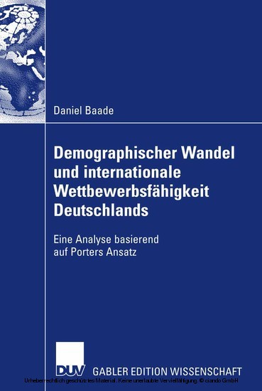Demographischer Wandel und internationale Wettbewerbsfähigkeit Deutschlands main product photo