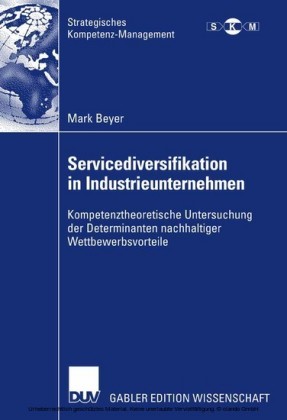 Servicediversifikation in Industrieunternehmen