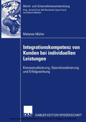 Integrationskompetenz von Kunden bei individuellen Leistungen