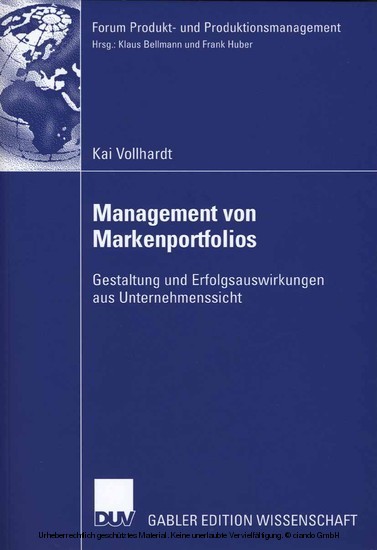 Management von Markenportfolios main product photo