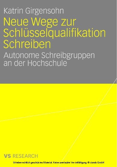 Neue Wege zur Schlüsselqualifikation Schreiben main product photo