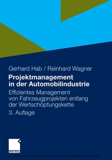 Projektmanagement in der Automobilindustrie main product photo