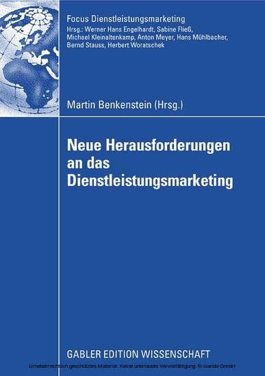 Neue Herausforderungen an das Dienstleistungsmarketing main product photo