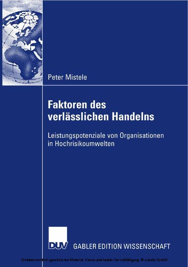 Faktoren des verlässlichen Handelns main product photo