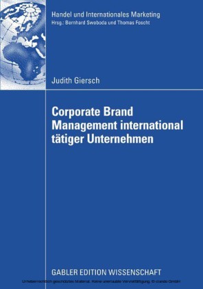 Corporate Brand Management international tätiger Unternehmen