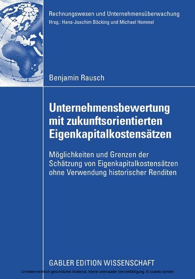 Unternehmensbewertung mit zukunftsorientierten Eigenkapitalkostensätzen main product photo
