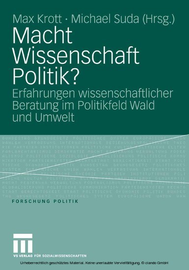 Macht Wissenschaft Politik? main product photo