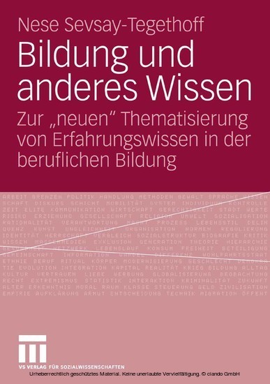 Bildung und anderes Wissen main product photo
