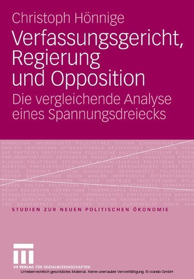 Verfassungsgericht, Regierung und Opposition main product photo