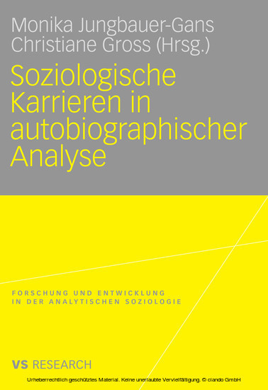 Soziologische Karrieren in autobiographischer Analyse main product photo