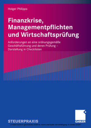 Finanzkrise, Managementpflichten und Wirtschaftsprüfung