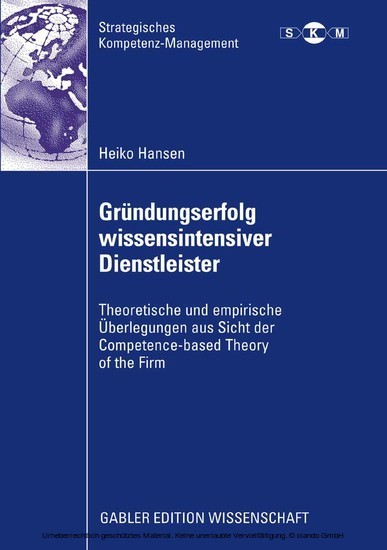 Gründungserfolg wissensintensiver Dienstleister main product photo