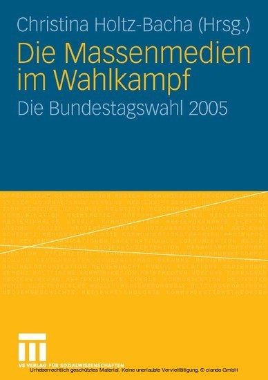 Die Massenmedien im Wahlkampf main product photo