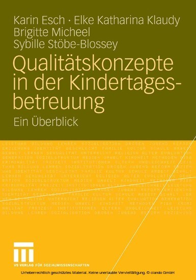 Qualitätskonzepte in der Kindertagesbetreuung main product photo