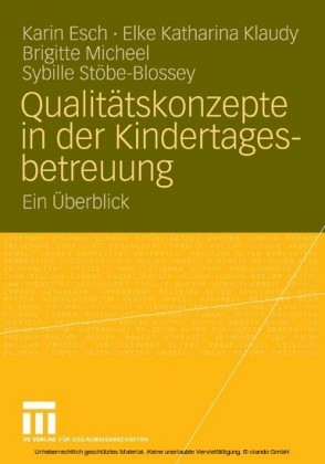 Qualitätskonzepte in der Kindertagesbetreuung