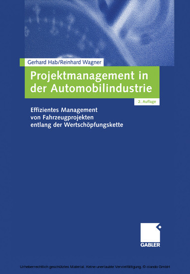 Projektmanagement in der Automobilindustrie main product photo