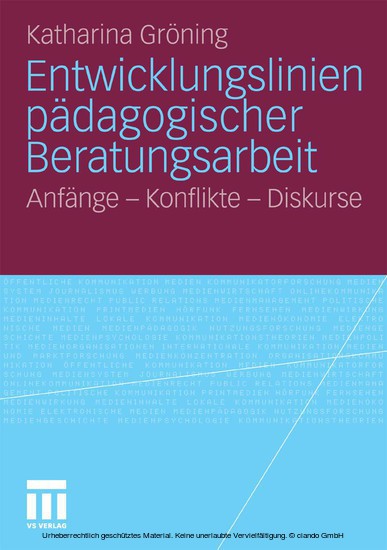 Entwicklungslinien pädagogischer Beratungsarbeit main product photo