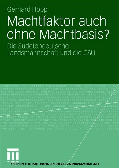 Machtfaktor auch ohne Machtbasis? main product photo